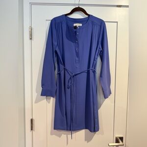 NWOT LOFT periwinkle dress - SZ L